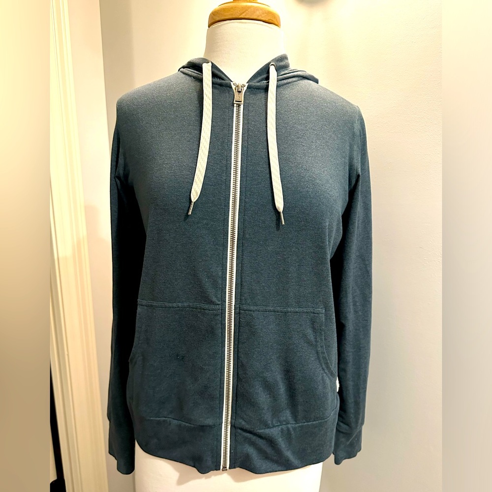 Vuori Blue Zip-Up Hoodie
